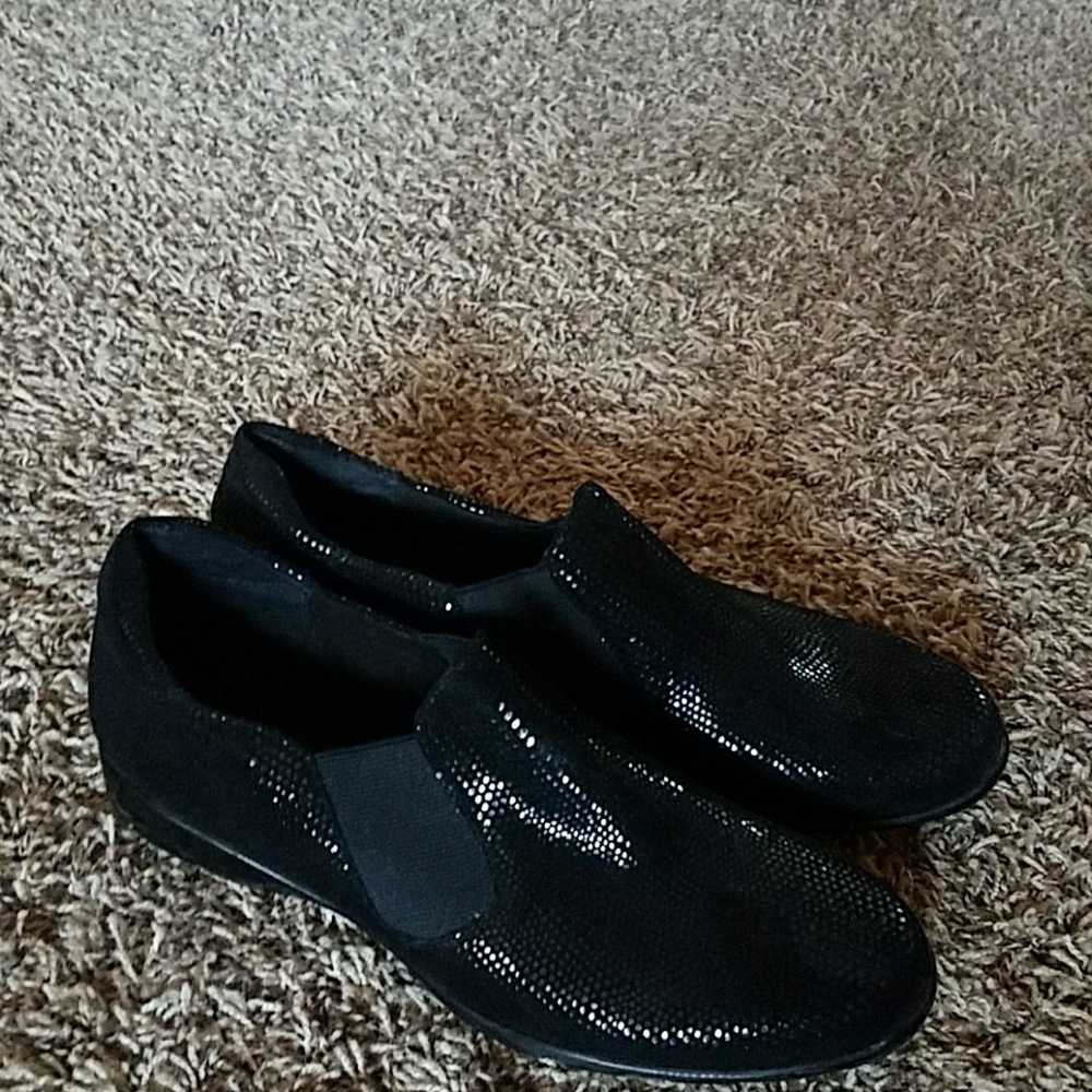 Chicos rubber sole slip ons